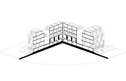 Press kit | 2045-03 - Press release | CORE Modern Homes - Batay-Csorba Architects - Residential Architecture - Axonometric Drawing - Photo credit: Batay-Csorba Architects
