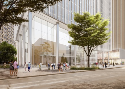 Dossier de presse | 2298-01 - Communiqué de presse | The Monroe Blocks, a Major Mixed-Use Development in the Heart of Downtown Detroit - Schmidt Hammer Lassen Architects - Design urbain - SHL_Detroit Monroe Blokcs_Anchor Retailer - Crédit photo : Schmidt Hammer Lassen Architects