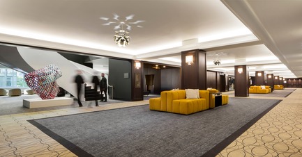 Dossier de presse | 1303-04 - Communiqué de presse | La transformation de l’hôtel Fairmont Le Reine Elizabeth, vue par ses concepteurs - Sid Lee Architecture - Design d’intérieur commercial - CENTRE DE CONFÉRENCE - 2E ÉTAGE - Crédit photo : STÉHANE BRUGGER