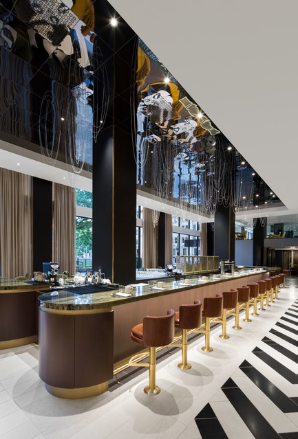 Dossier de presse | 1303-04 - Communiqué de presse | La transformation de l’hôtel Fairmont Le Reine Elizabeth, vue par ses concepteurs - Sid Lee Architecture - Design d’intérieur commercial -  RESTAURANT ROSÉLYS  - Crédit photo : STÉPHANE BRUGGER