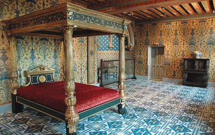 Press kit | 985-07 - Press release | Installation "Jardins fantômes" - Baptiste Debombourg - Art -  Royal Apartments, Francis I area, King’s Room, restoration by Félix Duban, Blois Castle - France&nbsp;  - Photo credit: Courtesy Studio Baptiste Debombourg &amp; Galerie Patricia Dorfmann - Paris
