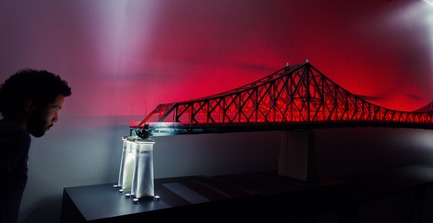Dossier de presse | 1089-02 - Communiqué de presse | Illumination du pont Jacques-Cartier | Le pont le plus connecté au monde - Moment Factory - Design multimédia - Illumination interactive du pont Jacques-Cartier_En coulisses - Crédit photo : Moment Factory
