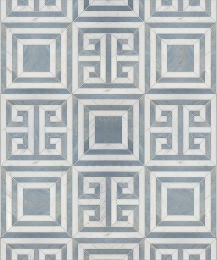 Press kit | 1650-02 - Press release | Launch of the Dominion Quick-Ship   Collection by Mosaïque Surface - Mosaïque Surface - Residential Interior Design - KENSINGTON BLUE, DOMINION QUICK-SHIP COLLECTION - Photo credit: Mosaïque Surface
