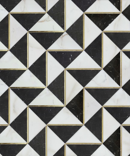 Press kit | 1650-02 - Press release | Launch of the Dominion Quick-Ship   Collection by Mosaïque Surface - Mosaïque Surface - Residential Interior Design - LUDLOW BLACK, DOMINION QUICK-SHIP COLLECTION - Photo credit: Mosaïque Surface