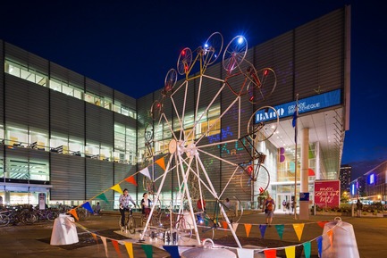 Press kit | 583-18 - Press release | KM3:A New Public Art Event in the Quartier des Spectacles - Quartier des spectacles Partnership - Event + Exhibition -   Alexandre Castonguay - Bike Wheel  - Photo credit: Ulysse Lemerise_OSA Images