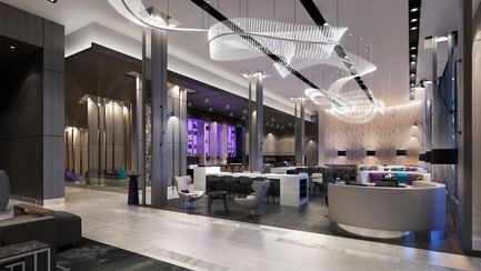 Dossier de presse | 2066-07 - Communiqué de presse | II BY IV DESIGN Creates Place with Art, Rather than Simply a Place for Art - II BY IV DESIGN - Art - Marriott Signature Hotel &amp; Residences - Crédit photo : Norm Li Architectural Graphics