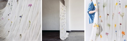 Dossier de presse | 2757-02 - Communiqué de presse | UMÉ Studio Launches Debut Collection of Objects for Everyday Living - UMÉ Studio - Produit - Draped Flower Curtain&nbsp; - Crédit photo : UMÉ Studio