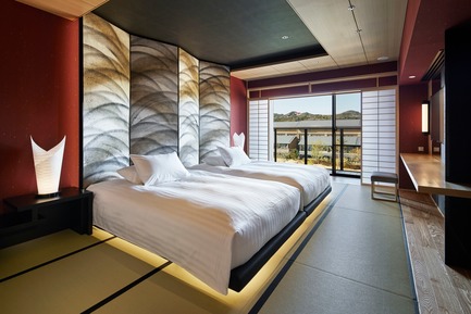 Dossier de presse | 1958-02 - Communiqué de presse | Private Resort XIV Toba Bettei - NIKKEN SPACE DESIGN LTD - Design d’intérieur commercial -  XIV Toba Bettei&nbsp; Guestroom-Type-S-05 - Crédit photo : Nacása &amp; Partners Inc.