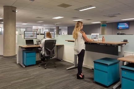 Dossier de presse | 2757-03 - Communiqué de presse | HGA San Francisco Unveils RealPage Headquarters - HGASan Francisco - Architecture commerciale - RealPage's open space strategy supports collaboration and communication among departments.&nbsp; - Crédit photo : Benny Chan Photography