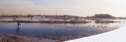 Dossier de presse | 2647-02 - Communiqué de presse | Concours international d’idéesRêvons nos rivières : trois lauréats au concours pour quatre rivières - Ville de Québec - Design urbain -  Deuxième prix -&nbsp;Montmorency Loop - Montmorency - Crédit photo : L’équipe WHITE Arkitekter