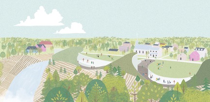 Dossier de presse | 2647-02 - Communiqué de presse | Concours international d’idéesRêvons nos rivières : trois lauréats au concours pour quatre rivières - Ville de Québec - Design urbain -  Troisième prix -&nbsp;Secteur des chutes Kabir Kouba et de Wendake - Crédit photo :  L’équipe JOO HYUNG OH