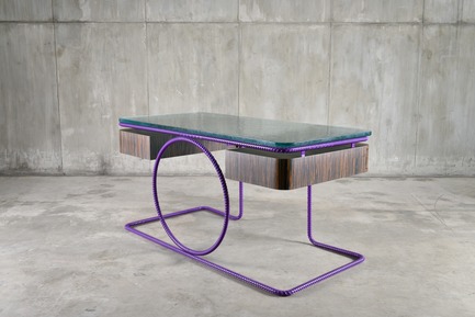 Press kit | 3029-01 - Press release | Designer Troy Smith Embodies the Spirit of Autotelic Art - Troy Smith Designs - Product - Cleopatra Writing Desk - Photo credit: Troy Smith