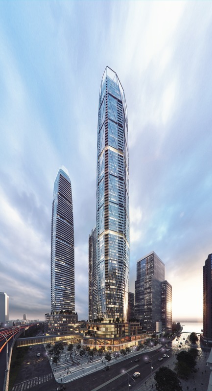 Press kit | 907-03 - Press release | Pinnacle One Yonge - Hariri Pontarini Architects - Commercial Architecture - View Looking South-East - Photo credit: Hariri Pontarini Architects
