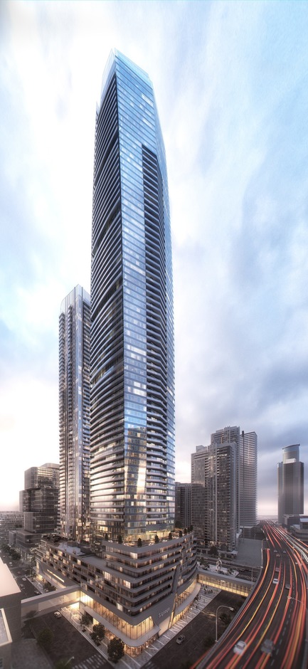Press kit | 907-03 - Press release | Pinnacle One Yonge - Hariri Pontarini Architects - Commercial Architecture - View Looking South-West - Photo credit: Hariri Pontarini Architects