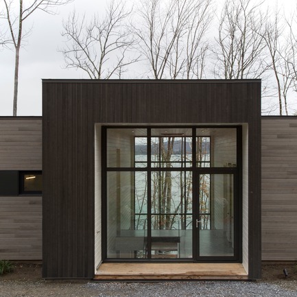 Dossier de presse | 1678-02 - Communiqué de presse | Chalet des Bécassines - Atelier BOOM-TOWN - Architecture résidentielle - Hall - Crédit photo : Steve Montpetit