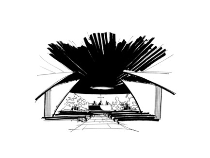 Press kit | 3036-01 - Press release | Our Lady of The Fields - Stanislas Chaillou - Institutional Architecture - Conceptual Drawing - Photo credit: Stanislas Chaillou