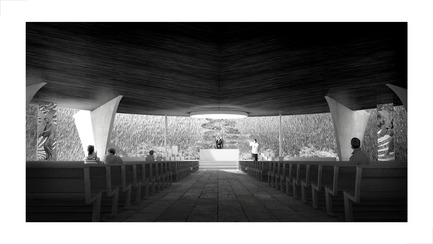Press kit | 3036-01 - Press release | Our Lady of The Fields - Stanislas Chaillou - Institutional Architecture - Main Altar View - Photo credit: Stanislas Chaillou