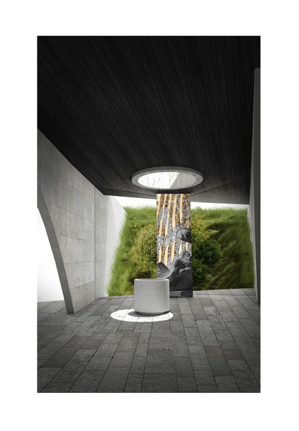 Press kit | 3036-01 - Press release | Our Lady of The Fields - Stanislas Chaillou - Institutional Architecture - Baptimal Font - Photo credit: Stanislas Chaillou