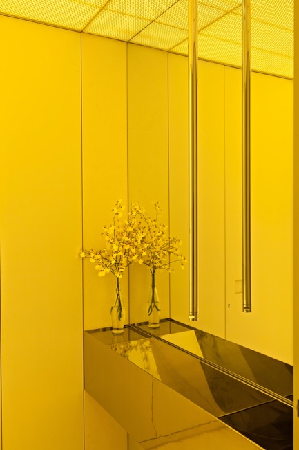 Dossier de presse | 3039-01 - Communiqué de presse | AQHApartment - Coletivo Arquitetos - Design d’intérieur résidentiel - Powder Room - Crédit photo : RuiTeixeira 