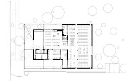 Press kit | 1070-01 - Press release | The Mississauga Public Library Project - RDH Architects - Institutional Architecture - Building Floor Plan of Lakeview Library - Photo credit: RDH