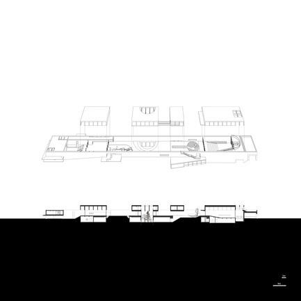 Press kit | 3044-01 - Press release | Sanbaopeng Art Museum - DL Atelier - Institutional Architecture - section - Photo credit: DL Atelier