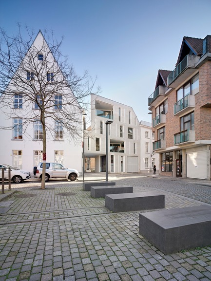 Press kit | 2779-01 - Press release | Lorette Convent - Apartments Drabstraat - dmvA - Urban Design -  Hooghuys (left,) Apartments DRBSTR / Melano (right)  - Photo credit: Bart Gosselin