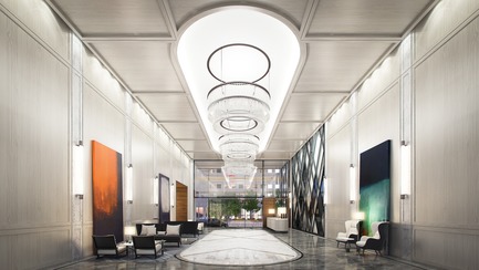 Dossier de presse | 2066-09 - Communiqué de presse | Business As [Un]usual - II BY IV DESIGN - Design d’intérieur résidentiel -  The Residences of 488 University Avenue_Ground Floor Public Lobby - Crédit photo :  Norm Li  