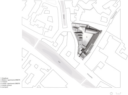 Press kit | 2779-01 - Press release | Lorette Convent - Apartments Drabstraat - dmvA - Urban Design - Scale-model - Photo credit: dmvA