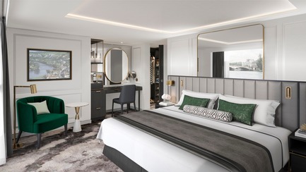 Dossier de presse | 2066-09 - Communiqué de presse | Business As [Un]usual - II BY IV DESIGN - Design d’intérieur résidentiel - Crystal Bach (Rivership) Deluxe Suite - Crédit photo : Norm Li