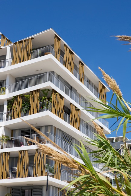 Dossier de presse | 921-11 - Communiqué de presse | Projet de 87 logements «Lez-in-Art» dans la ZAC Rive Gauche (SERM) de Montpellier - France - NBJ architectes - Architecture résidentielle - Crédit photo : &nbsp;©photoarchitecture.com