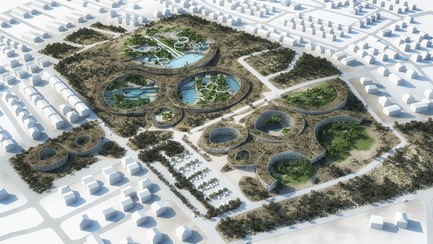 Dossier de presse | 3053-01 - Communiqué de presse | Tetusa Oasis Resort - ENOTA - Architecture commerciale - Aerial overview - summer layout - Crédit photo : ENOTA