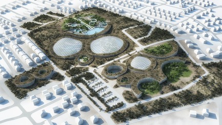 Dossier de presse | 3053-01 - Communiqué de presse | Tetusa Oasis Resort - ENOTA - Architecture commerciale - Aerial overview - winter layout - Crédit photo : ENOTA