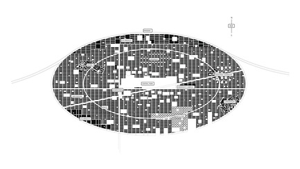 Dossier de presse | 2560-02 - Communiqué de presse | A 58 km2 Visionary Master Plan, Jakarta Jaya: the Green Manhattan, Wins a WAFX Prize - SHAU - Design urbain -         The integration of various grids within a 58 km2 island for about 1.9 Million citizens - Crédit photo : @shauarchitects