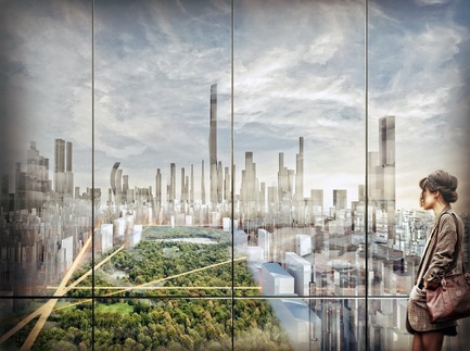 Dossier de presse | 2560-02 - Communiqué de presse | A 58 km2 Visionary Master Plan, Jakarta Jaya: the Green Manhattan, Wins a WAFX Prize - SHAU - Design urbain -         Business district and central green - Crédit photo : @shauarchitects