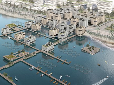 Dossier de presse | 2560-02 - Communiqué de presse | A 58 km2 Visionary Master Plan, Jakarta Jaya: the Green Manhattan, Wins a WAFX Prize - SHAU - Design urbain -         Fisherman villages: empowering coastal communities - Crédit photo : @shauarchitects
