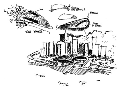 Dossier de presse | 1474-01 - Communiqué de presse | Hong Kong’s Kennedy Town Swimming Pool - Farrells - Architecture commerciale - Design concept sketches - Crédit photo : Farrells