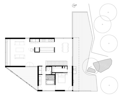 Press kit | 1198-02 - Press release | The Rock - ATELIER GÉNÉRAL architecture - Residential Architecture - Second Floor - Photo credit: Atelier Général