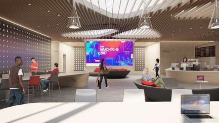 Dossier de presse | 1204-05 - Communiqué de presse | SXSW Headquarters Breaks Ground - Pei Cobb Freed & Partners - Architecture commerciale - Crédit photo : Pei Cobb Freed &amp; Partners