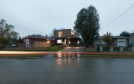 Dossier de presse | 3057-01 - Communiqué de presse | Flipped House - Atelier RZLBD - Architecture résidentielle - Flipped House, main elevation - Crédit photo : Borxu