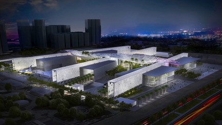 Dossier de presse | 3073-01 - Communiqué de presse | Sheikh Abdullah Al Salem Cultural Centre - SSH - Architecture institutionnelle - Sheikh Abdullah Al Salem Cultural Centre&nbsp;CGI Rendering - Crédit photo : SSH