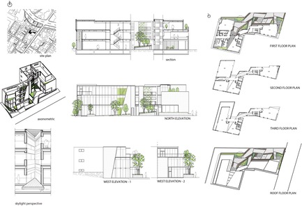 Dossier de presse | 3153-01 - Communiqué de presse | Green Triangle – Aoyama 346 - Ryuichi Sasaki + Rieko Okumura/ Sasaki Architecture - Architecture commerciale - Crédit photo : Sasaki Architecture<br><br>