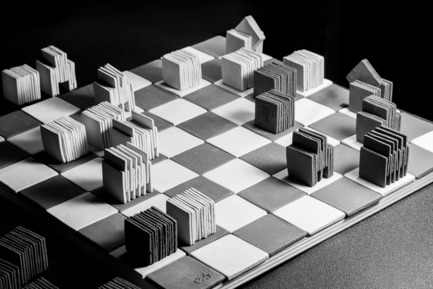 Press kit | 2350-02 - Press release | Elena Vandelli Ηandcrafted Design - Elena Vandelli, Architect and Designer - Fashion Design - Ceramic Chess, a game is under way<br> - Photo credit: @ George Messaritakis 