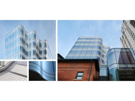 Press kit | 907-04 - Press release | 7 St. Thomas - Hariri Pontarini Architects - Commercial Architecture - Details of curved glass - Photo credit: doublespace photography