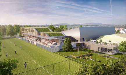 Dossier de presse | 3181-03 - Communiqué de presse | La Maison des Sports à Bezons - agence ENGASSER & associés - Architecture institutionnelle - Crédit photo :   aEa, agence Engasser+associés  