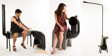 Dossier de presse | 2704-02 - Communiqué de presse | Record Numbers for its Birthday: The 15th Pure Talents Contest at imm cologne Shows an Up-to-Date Cross-Section of the Young, International Design Scene - imm cologne 2018, Koelnmesse - Concours - Creatures made of concrete and metal: With his outdoor furniture family Nocturnal Beasts, the Israeli designer Yohay Alush has set out to create a new space for teenagers. The beasts come to life at night. A hybrid of the street materials concrete and metal in the form of mythical wild creatures. They amplify music played on a mobile phone and provide pedal-powered light and a heat-emitting bench. Music, light and warmth – that’s all it takes to generate social energy.&nbsp; - Crédit photo : Alush/Koelnmesse 