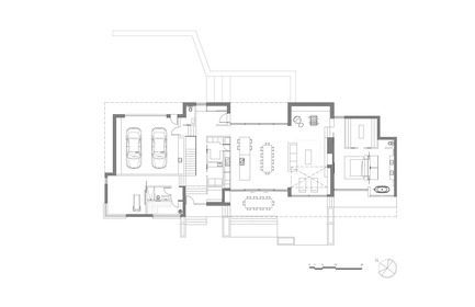 Dossier de presse | 880-12 - Communiqué de presse | Résidence L'Effilée - MU Architecture - Architecture résidentielle - Plan du Rez-de-Chaussée - Crédit photo : MU Architecture