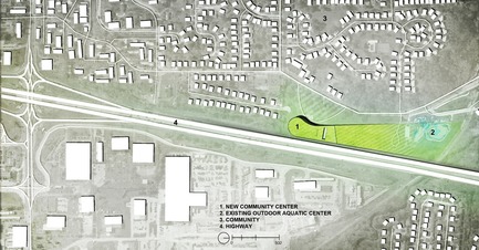 Press kit | 1456-01 - Press release | Maryland Heights Community Recreation Center - CannonDesign - Commercial Architecture - Site Plan - Photo credit: CannonDesign