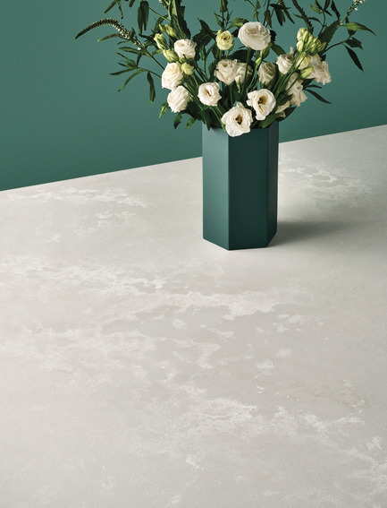 Press kit | 1176-18 - Press release | 2018 Design Trends Come Alive at IDS18 - Interior Design Show (IDS) - Event + Exhibition - Caesarstone’s Cloudburst Concrete provides a quartz quality concrete look&nbsp; - Photo credit: Caesarstone