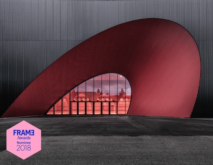 Dossier de presse | 3160-01 - Communiqué de presse | Announcing the Nominees of the Frame Awards 2018 - Frame - Concours - Nominated for Best Use of Colour Dornbirn Exhibition and Event Halls 09-12 by Marte.Marte Architects<br> - Crédit photo : Faruk Pinjo