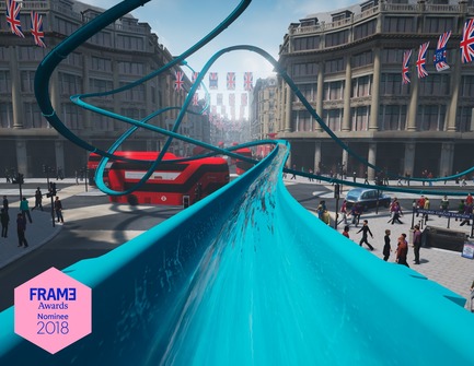 Dossier de presse | 3160-01 - Communiqué de presse | Announcing the Nominees of the Frame Awards 2018 - Frame - Concours - Nominated for Window Display of the Year Topshop Splash: Oxford Street, London by YourStudio <br> - Crédit photo : YourStudio 